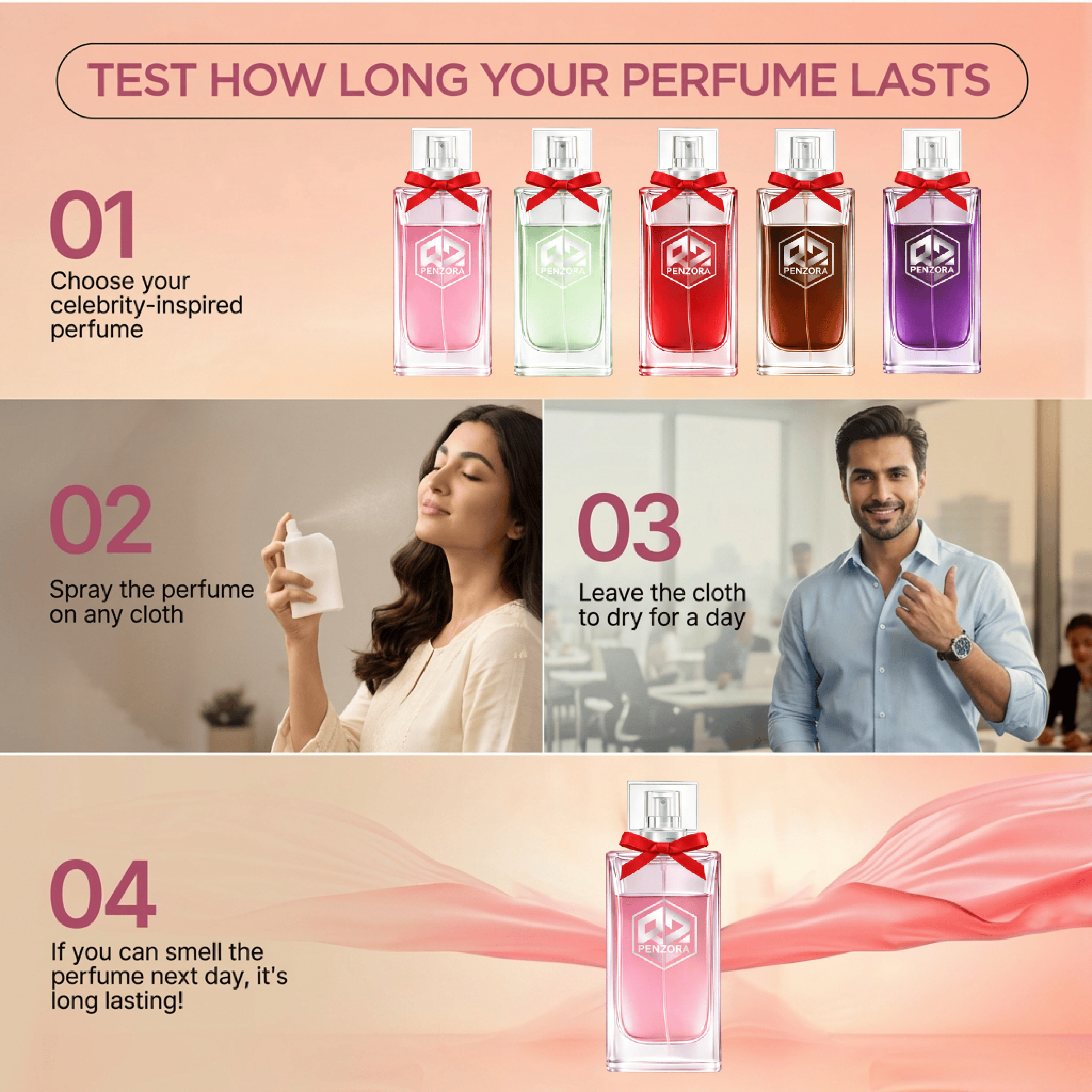 Benzora Midnight Rose Eau de Parfum 60 ml women perfect gift set